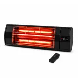 Ardonat Halogen Black Pro 2000W 5 kademeli uzaktan kumandalı duvar tipi dış mekân infrared ısıtıcı