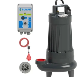 Sumak SBRT75/2-P (Trifaze) Parçalayıcı Bıçaklı Foseptik Dalgıç Pompa - Görsel 1