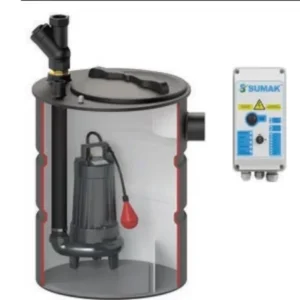 Sumak SMAC-2200 A Termoplastik Tanklı Foseptik Dalgıç Pompa - Görsel 1