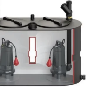 Sumak SMAC-2200 B Termoplastik Tanklı Foseptik Dalgıç Pompa - Görsel 1